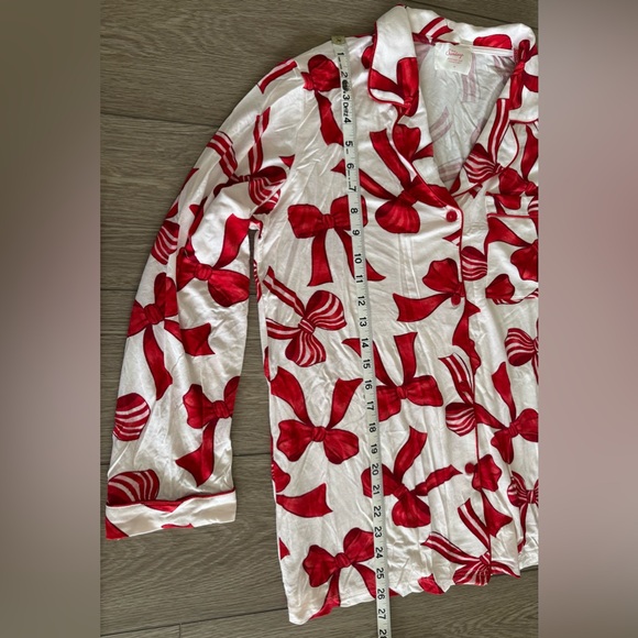In My Sundays Mallory Ervin Christmas Heirloom Bows Like New Pajamas RARE FIND - Picture 5 of 12